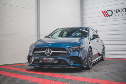 Front Ansatz V.1 für Mercedes A35 AMG Aero W177  schwarz Hochglanz
