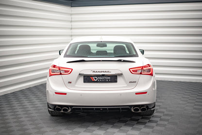 Diffusor Heck Ansatz für Maserati Ghibli Mk3 Carbon Look