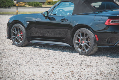 Seitenschweller Ansatz für Fiat 124 Spider Abarth schwarz matt
