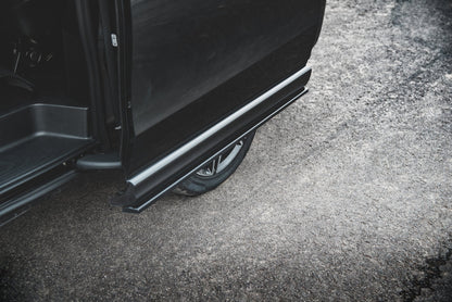 Seitenschweller Ansatz für Mercedes-Benz V-Klasse Long AMG-Line W447 Facelift Carbon Look