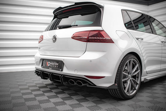 Hintere Seiten Flaps für Volkswagen Golf R Mk7 schwarz Hochglanz