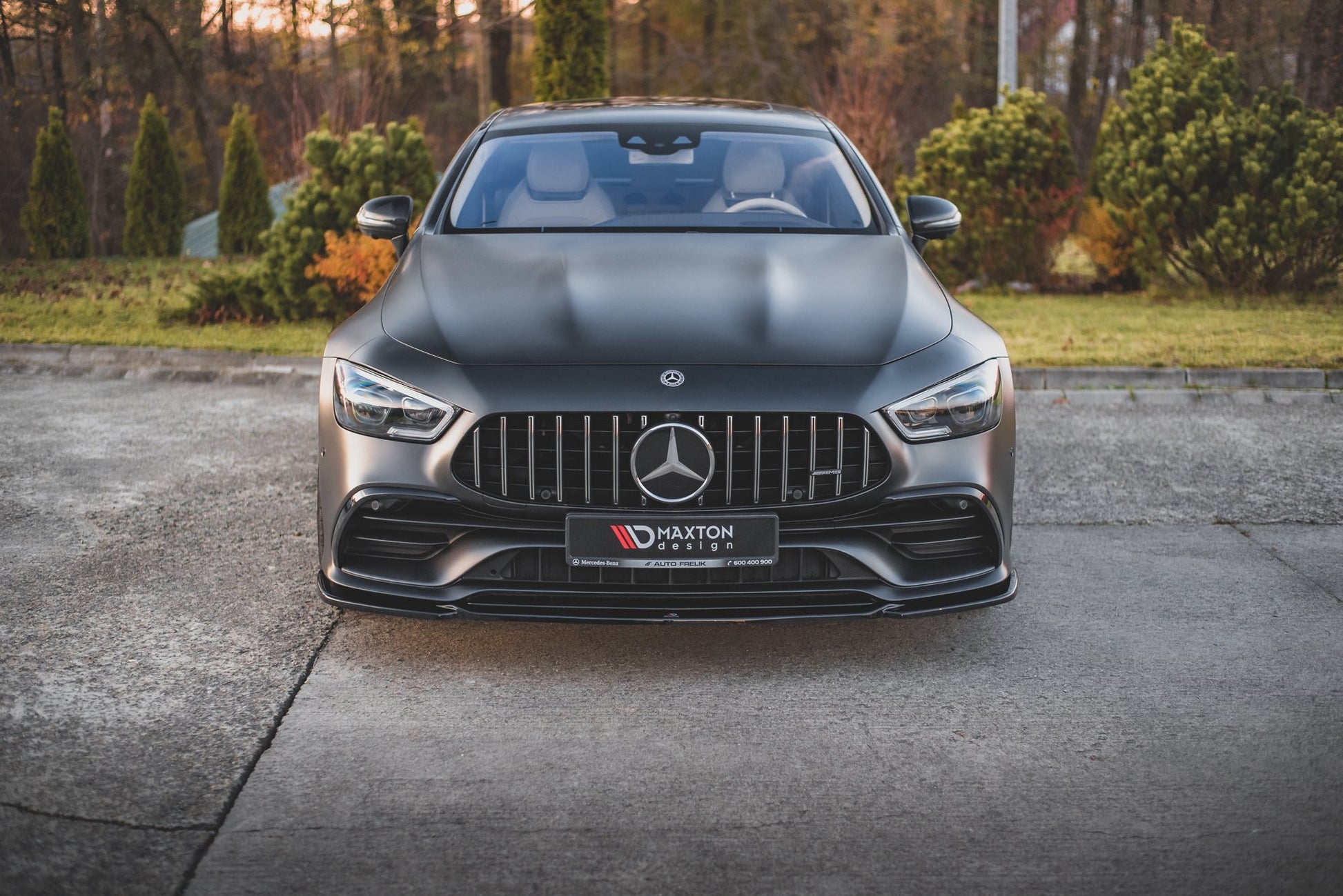 Front Ansatz V.1 für Mercedes-AMG GT 53 4-Door Coupe schwarz Hochglanz