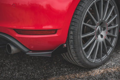 Hintere Seiten Flaps für Volkswagen Golf GTI Mk6 schwarz Hochglanz