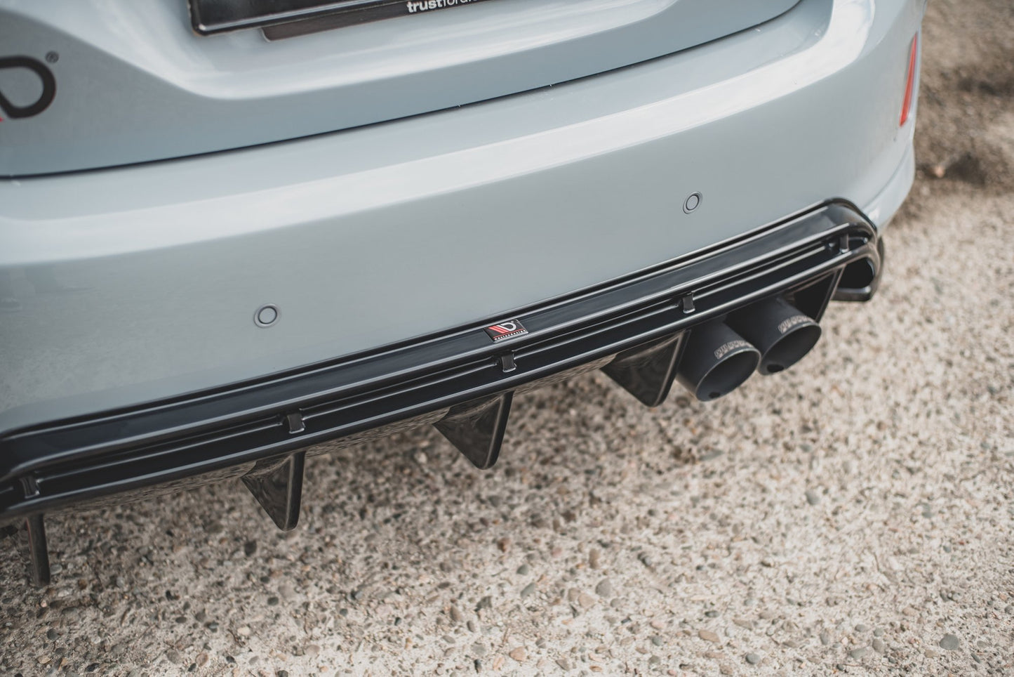 Diffusor Heck Ansatz V.2 für Ford FIesta Mk8 ST schwarz matt