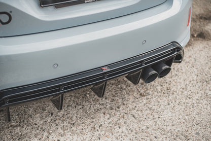 Diffusor Heck Ansatz V.2 für Ford FIesta Mk8 ST schwarz matt