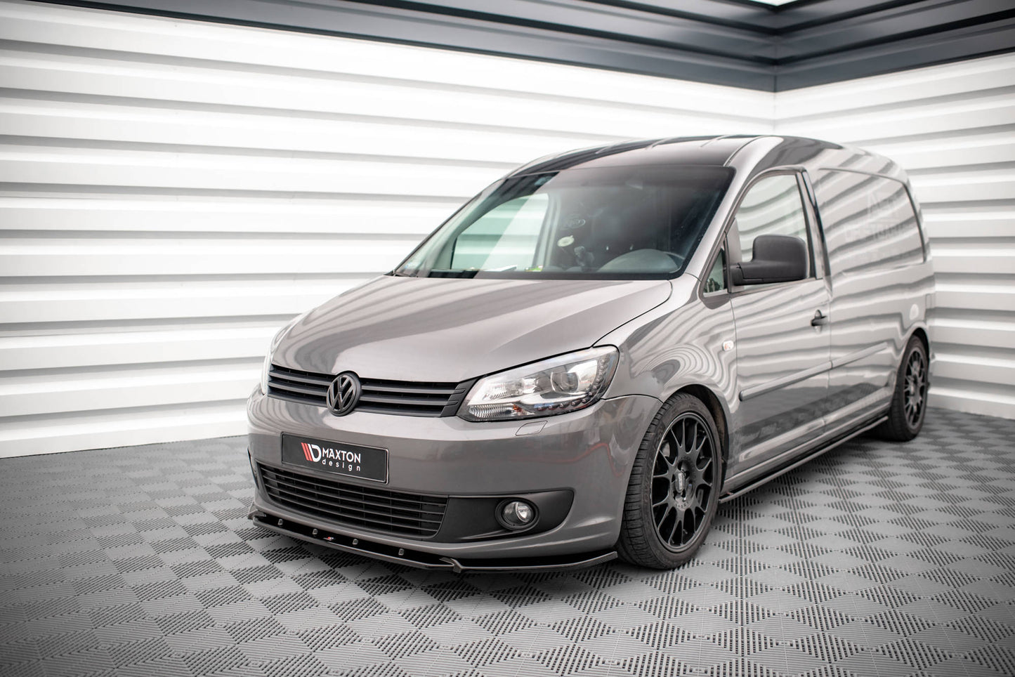 Front Ansatz für Volkswagen Caddy Mk3 Facelift schwarz matt