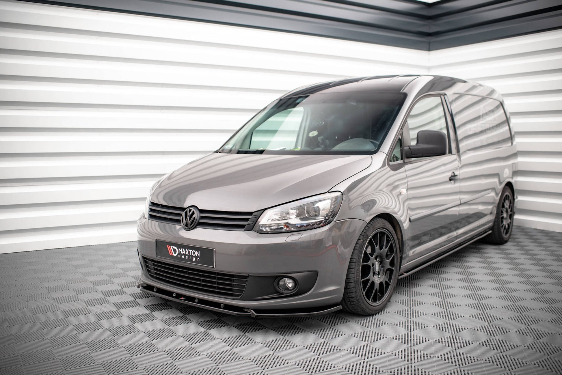 Front Ansatz für Volkswagen Caddy Mk3 Facelift schwarz matt