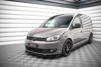 Front Ansatz für Volkswagen Caddy Mk3 Facelift schwarz matt