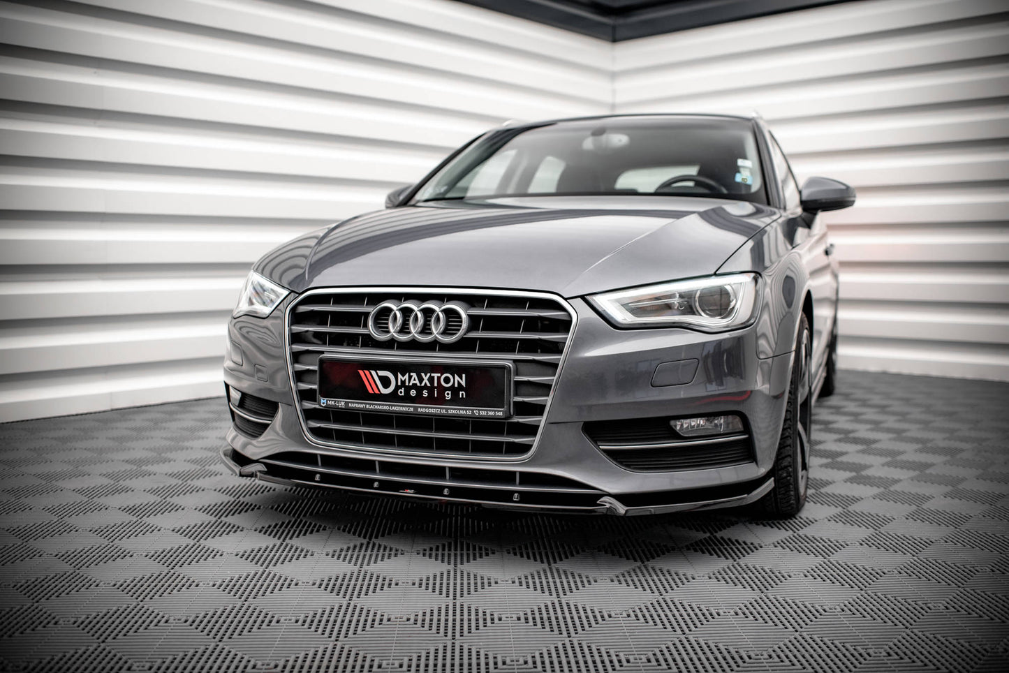 Front Ansatz für Audi A3 Sportback 8V Carbon Look
