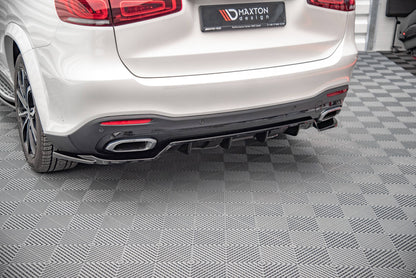 Mittlerer Diffusor Heck Ansatz DTM Look für Mercedes-Benz GLS AMG-Line X167 schwarz matt