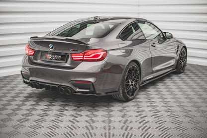 Heck Ansatz Flaps Diffusor V.2 für BMW M4 F82 schwarz matt