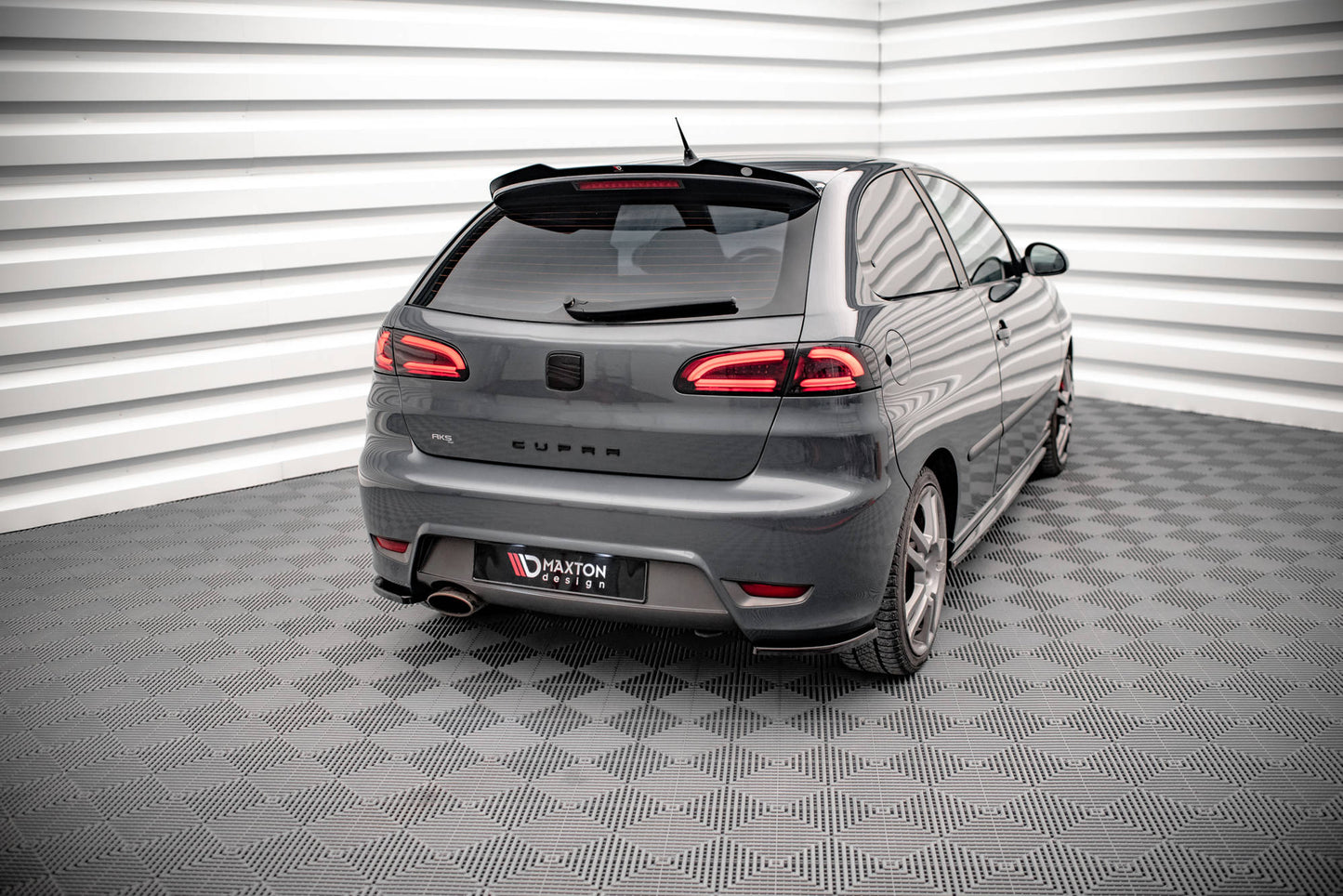 Heck Ansatz Flaps Diffusor für Seat Ibiza Cupra Mk3 schwarz matt