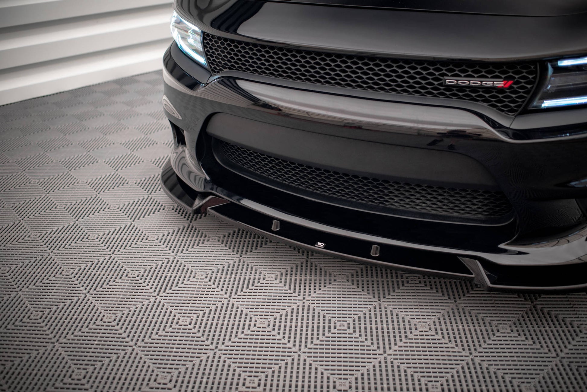 Front Ansatz V.2 für Dodge Charger SRT Mk7 Facelift schwarz matt