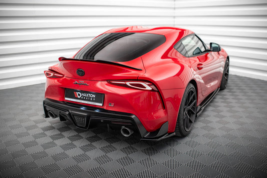 Heck Ansatz Flaps Diffusor V.3 für Toyota Supra Mk5 Carbon Look