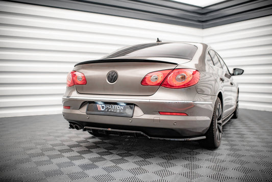 Mittlerer Diffusor Heck Ansatz DTM Look für Volkswagen Passat CC schwarz Hochglanz