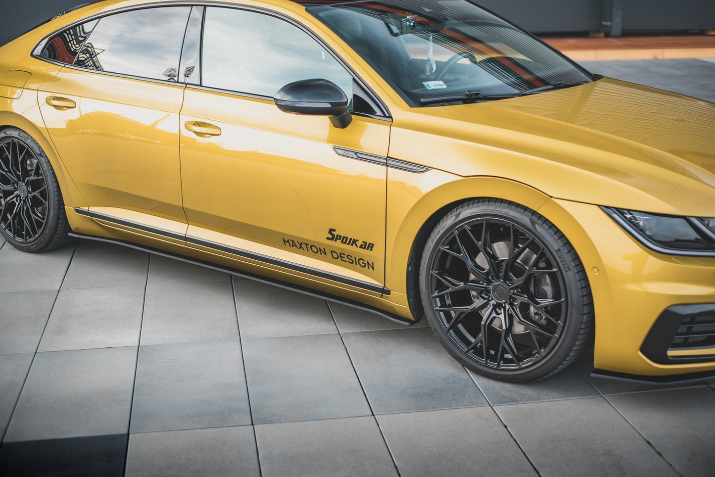 Robuste Racing Seitenschweller Ansatz für für Volkswagen Arteon R-Line
