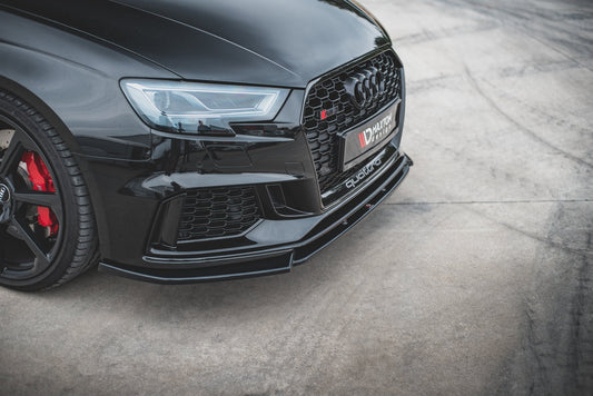 Front Ansatz V.4 für Audi RS3 8V FL Sportback schwarz Hochglanz