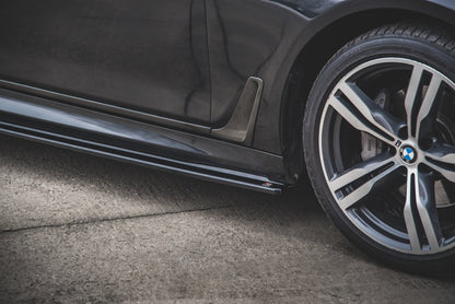 Seitenschweller Ansatz für BMW 7 M-Paket G11 Carbon Look