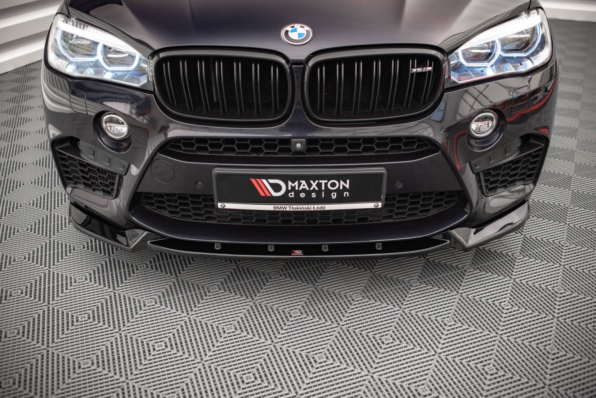 Front Ansatz V.1 für BMW X5 M F15 schwarz Hochglanz