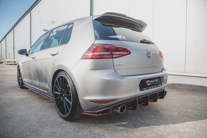 Robuste Racing Heck Ansatz Flaps Diffusor für L + R V.1 VW Golf 7 GTI
