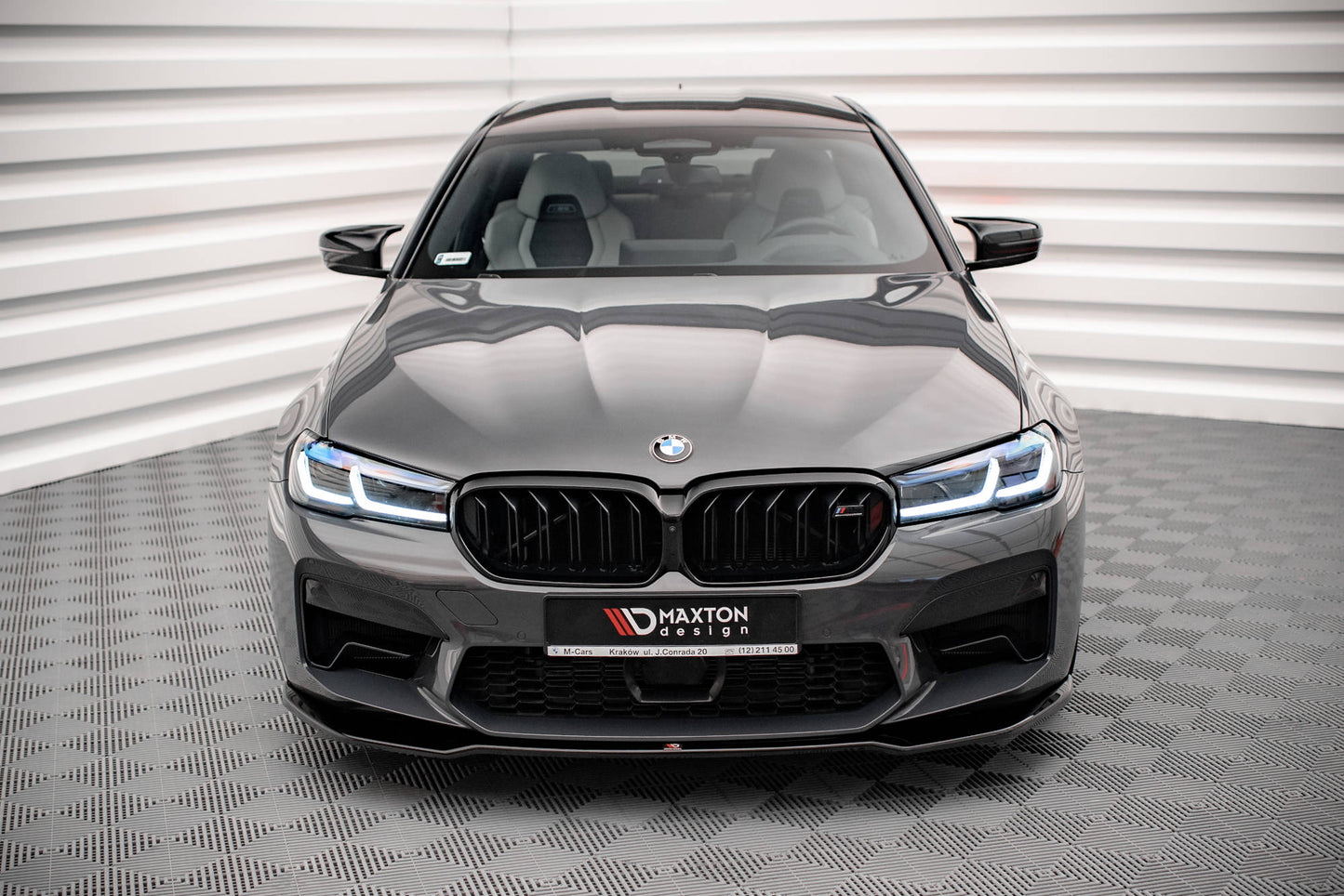 Front Ansatz V.2 für BMW M5 F90 Facelift schwarz matt