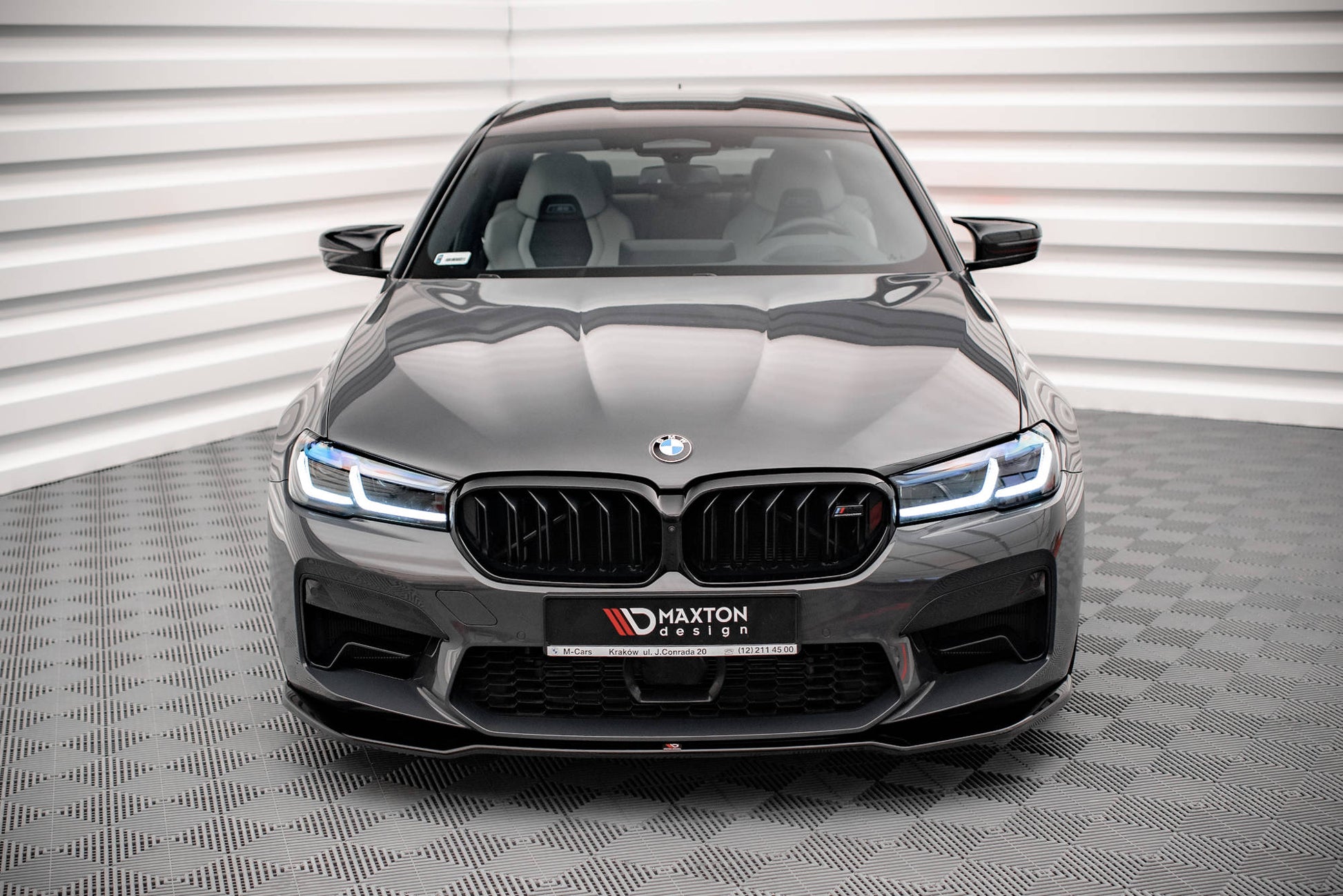 Front Ansatz V.2 für BMW M5 F90 Facelift schwarz matt