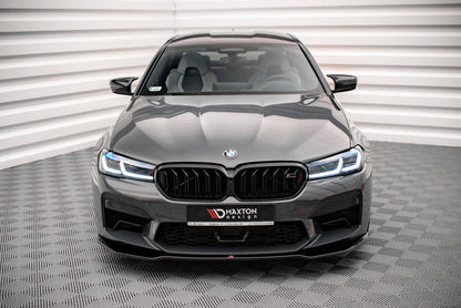 Front Ansatz V.2 für BMW M5 F90 Facelift schwarz Hochglanz