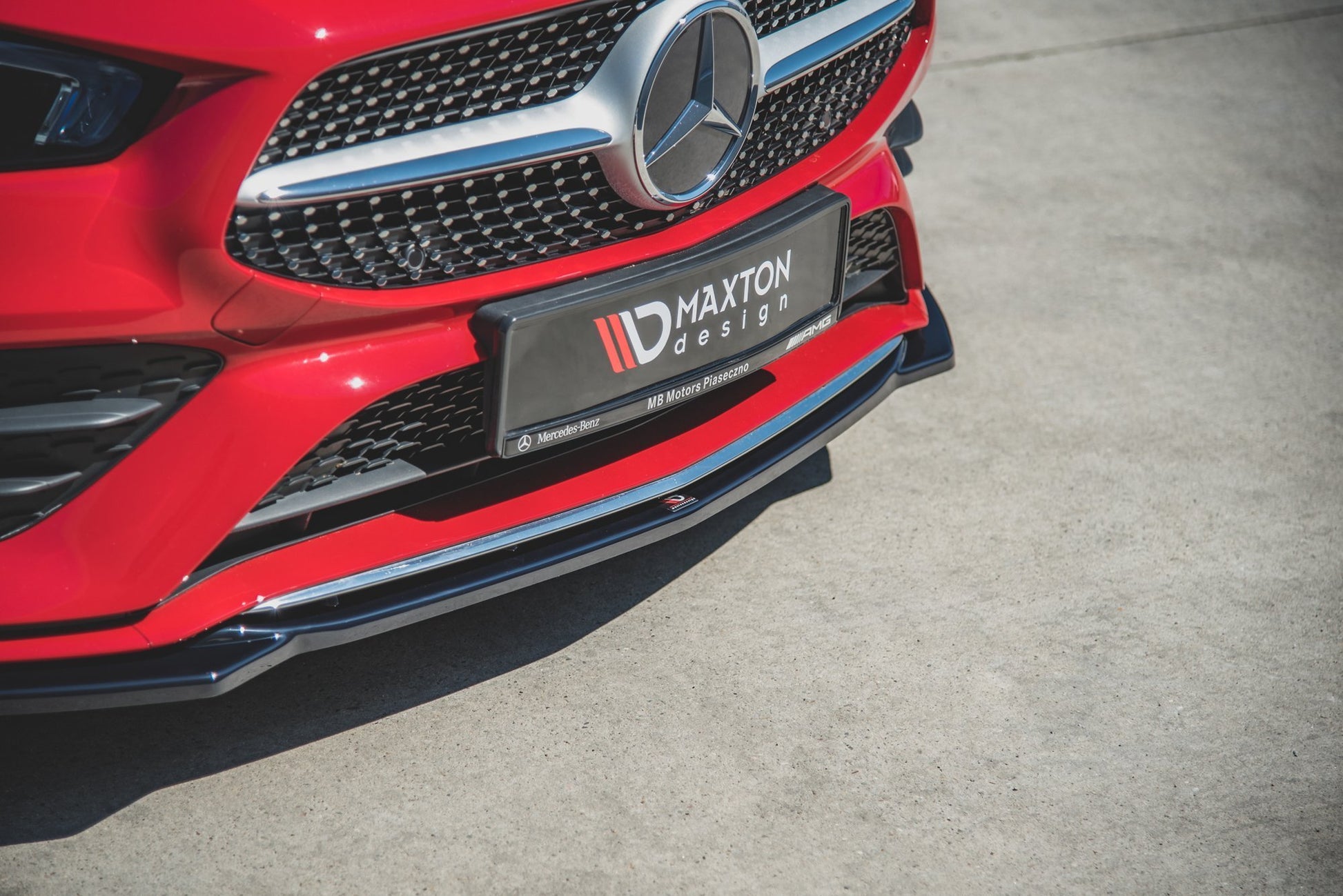 Front Ansatz V.1 für Mercedes-Benz CLA A35 AMG / AMG-Line C118 schwarz Hochglanz