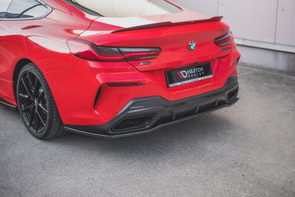 Mittlerer Diffusor Heck Ansatz für BMW 8 Coupe M-Paket G15 schwarz matt