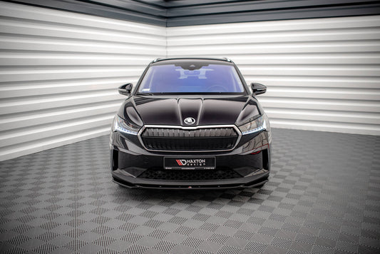 Front Ansatz V.3 für Skoda Enyaq iV schwarz matt