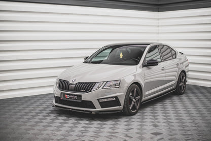Front Ansatz V.3 für Skoda Octavia RS Mk3 Facelift Carbon Look