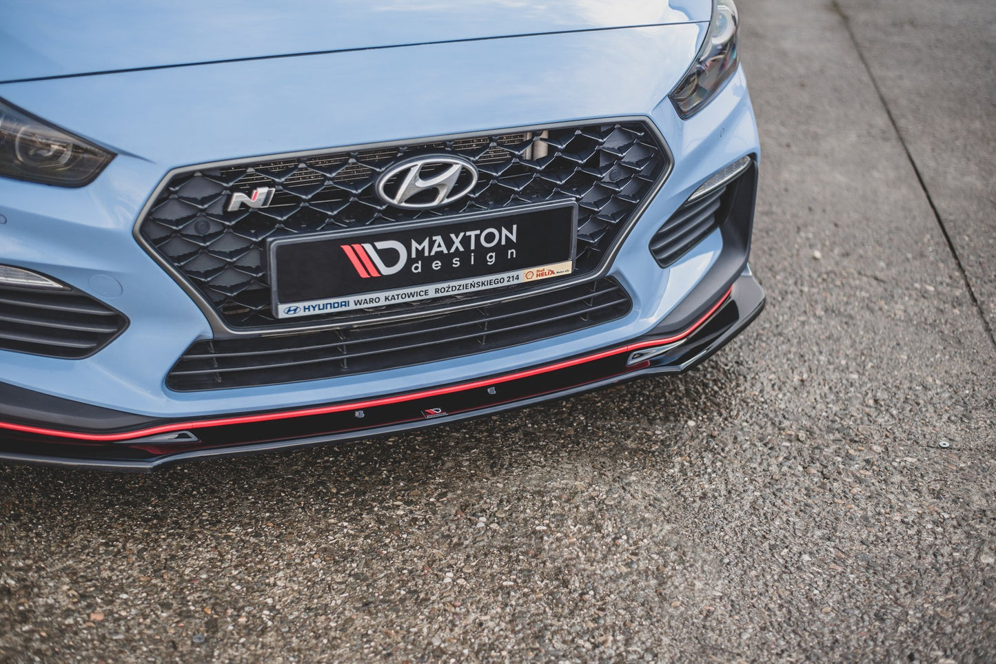 Front Ansatz V.3 für Hyundai I30 N Mk3 Hatchback/ Fastback schwarz matt