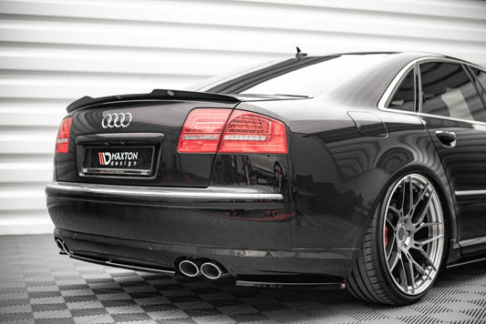 Heck Ansatz Flaps Diffusor für Audi S8 D3 Carbon Look