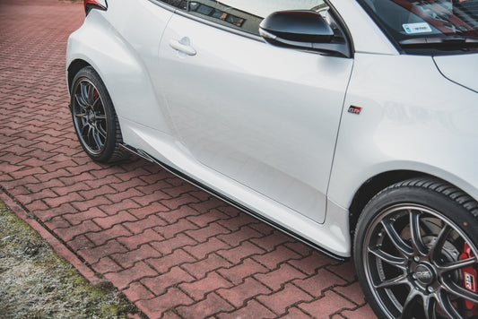 Seitenschweller Ansatz für V.1 für Toyota GR Yaris Mk4 schwarz Hochglanz
