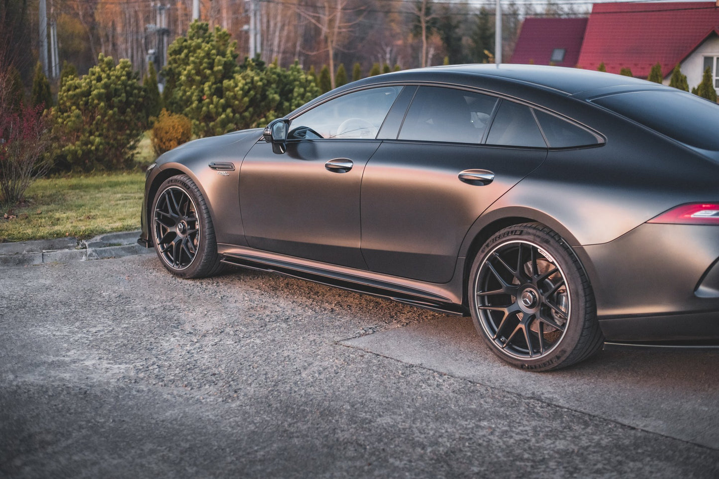 Seitenschweller Ansatz für Mercedes-AMG GT 53 4-Door Coupe Carbon Look