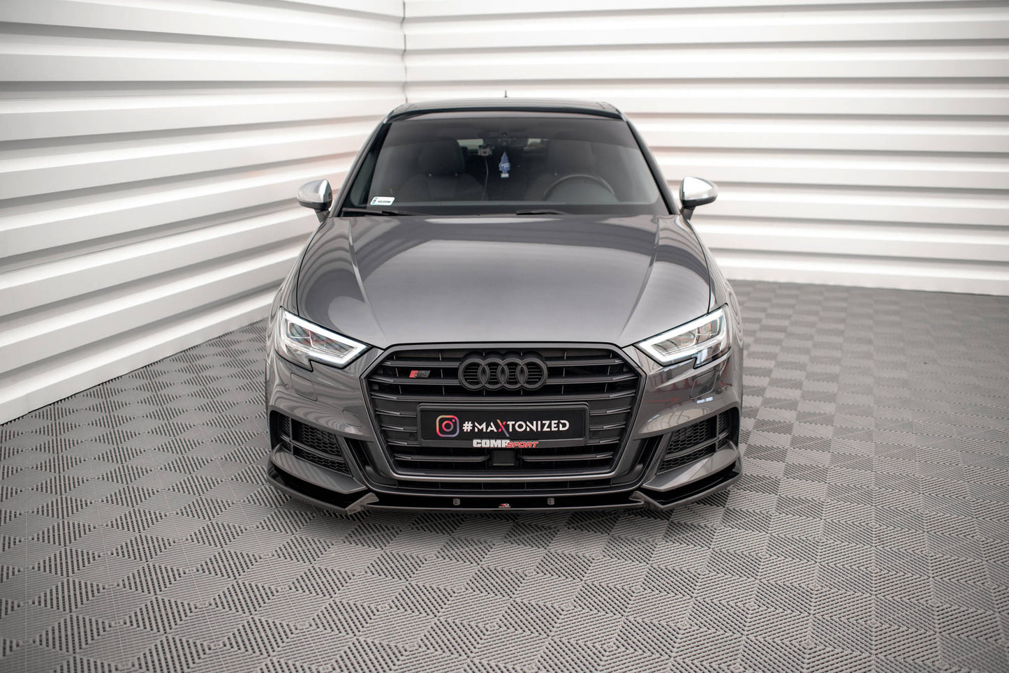 Front Ansatz V.1 für Audi S3 Sportback 8V Facelift Carbon Look