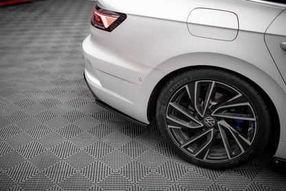 Heck Ansatz Flaps Diffusor für Volkswagen Arteon R schwarz Hochglanz