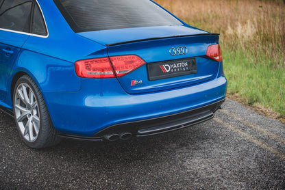 Mittlerer Diffusor Heck Ansatz für Audi S4 / A4 S-Line B8 Limousine Carbon Look