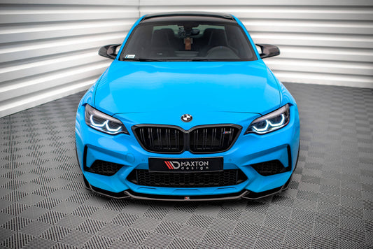Front Ansatz V.1 für BMW M2 Competition F87 schwarz Hochglanz