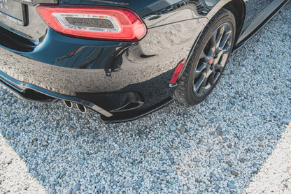 Heck Ansatz Flaps Diffusor für Fiat 124 Spider Abarth Carbon Look