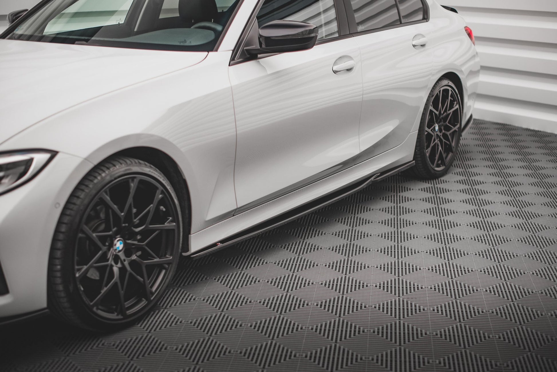 Seitenschweller Ansatz für BMW 3er G20 / G21 Carbon Look