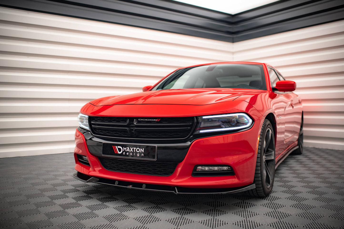 Front Ansatz V.1 für Dodge Charger RT Mk7 Facelift Carbon Look