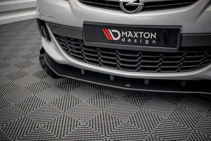 Street Pro Front Ansatz für +Flaps für V.1 + Flaps Opel Astra GTC OPC-Line J schwarz Hochglanz