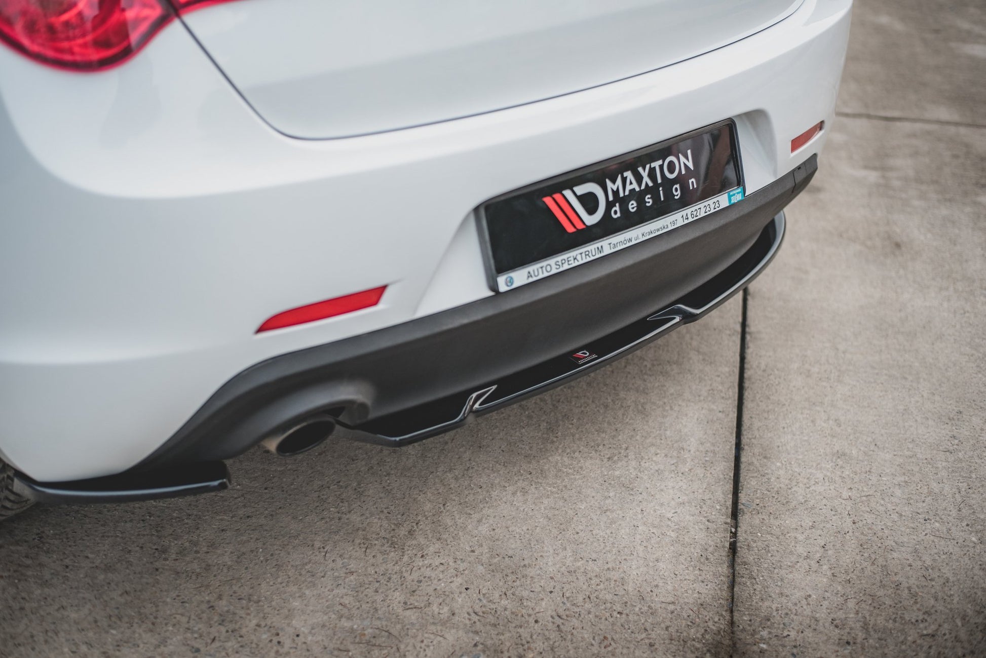 Heck Ansatz Flaps Diffusor V.1 für Alfa Romeo Giulietta  Carbon Look