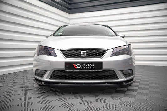 Front Ansatz V.1 für Seat Leon Mk3 schwarz Hochglanz