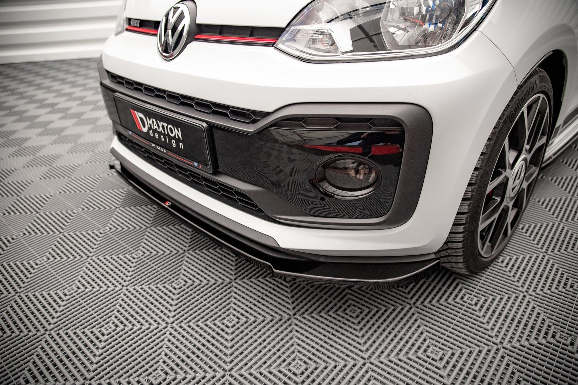 Front Ansatz für Volkswagen Up GTI schwarz Hochglanz