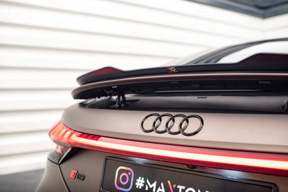 Spoiler CAP für Audi e-Tron GT / RS GT RS Mk1 schwarz Hochglanz