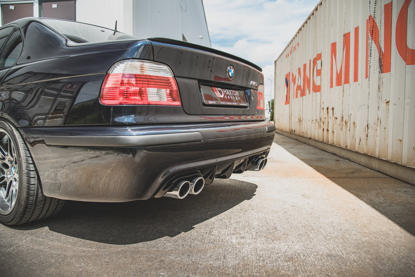 Diffusor Heck Ansatz für BMW M5 E39 schwarz matt