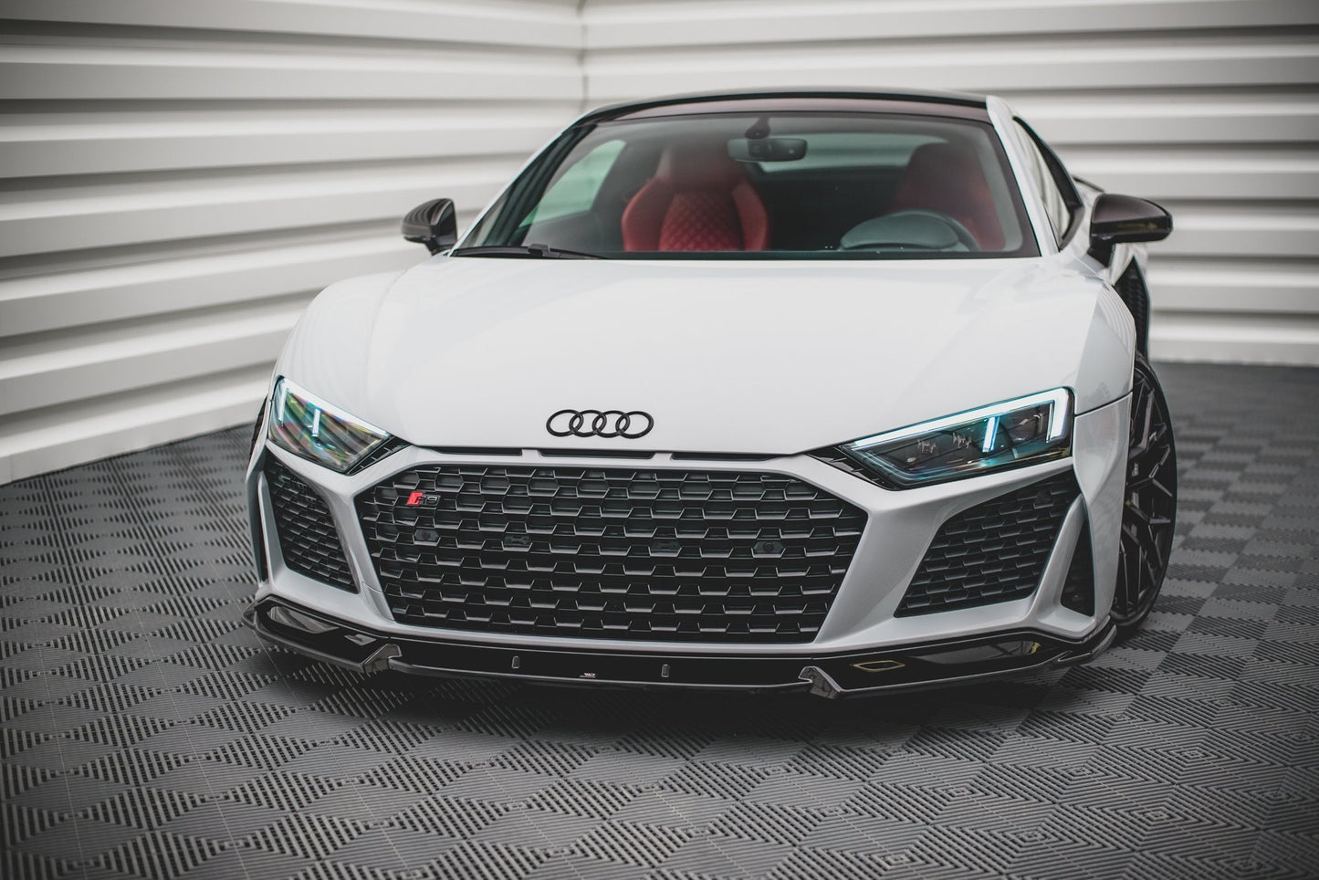 Front Ansatz V.1 für Audi R8 Mk2 Facelift schwarz matt