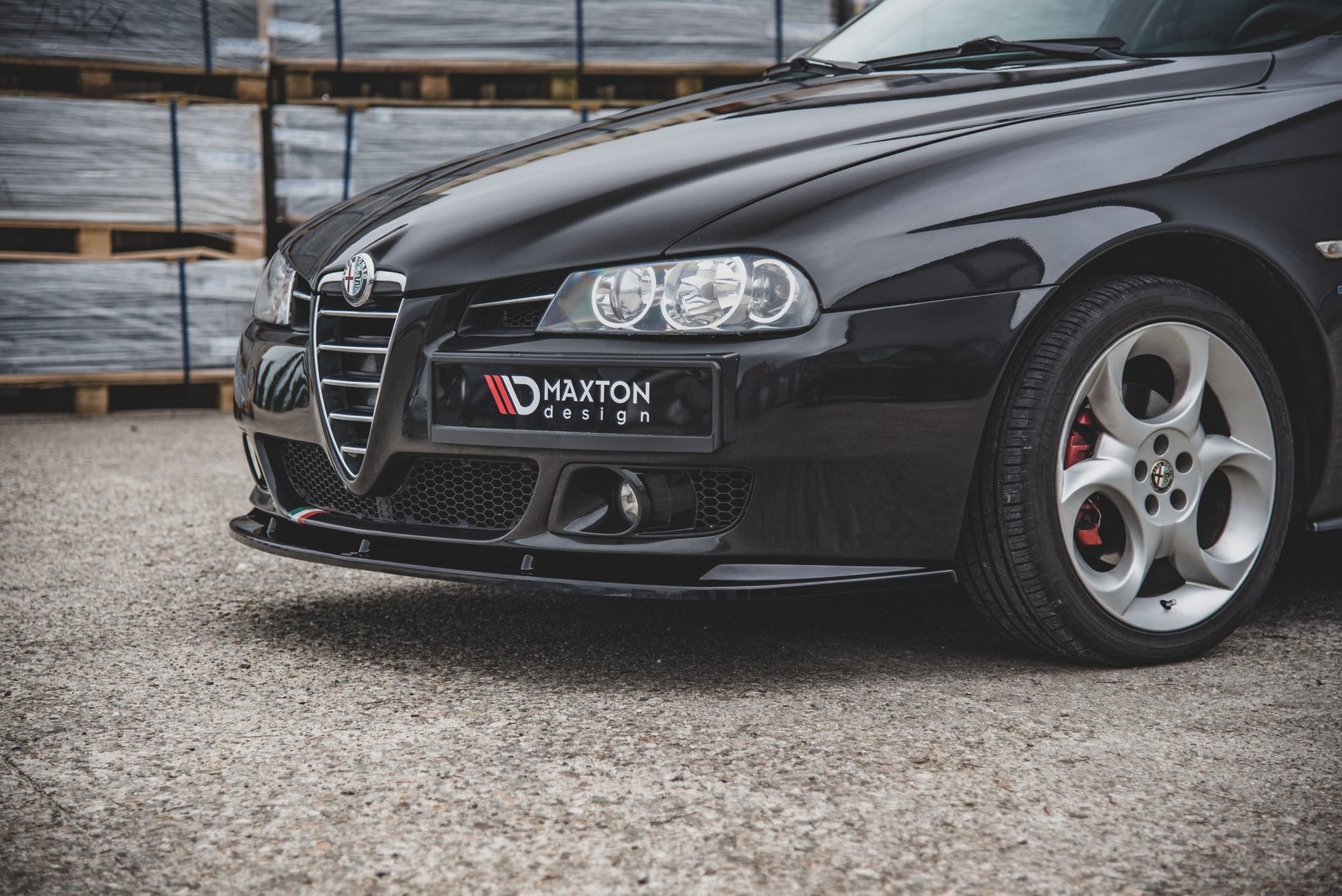 Front Ansatz für Alfa Romeo 156 Facelift Carbon Look